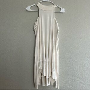 Free People Long Sleeve Cold Shoulder Top with Mock Neck